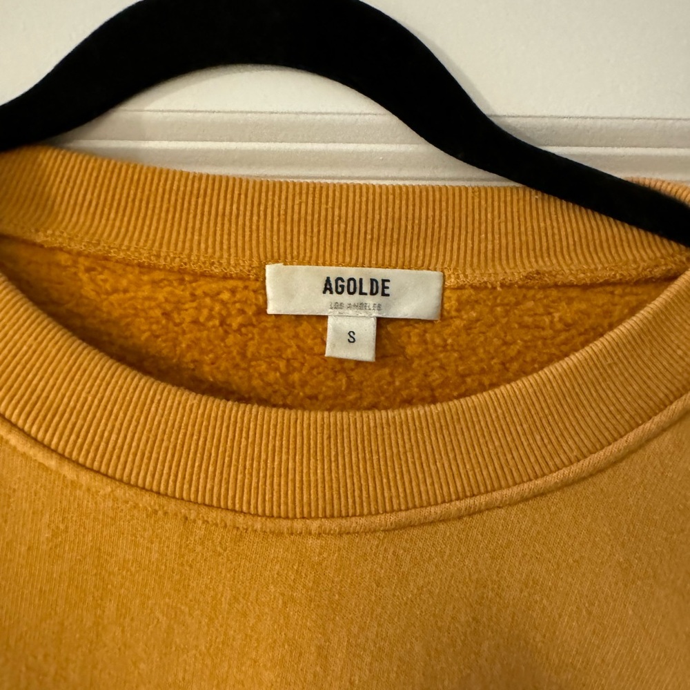 AGOLDE balloon sleeve sweater in Tumeric size small